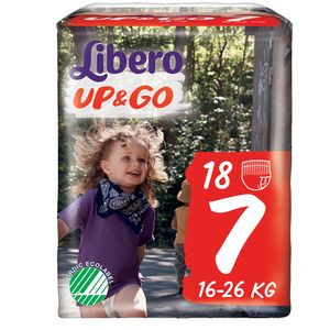Scutece Libero Up&Go Unisex XL+ nr.7 pentru copii de 16-26Kg