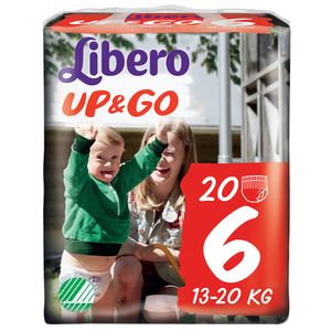 Scutece Libero Up&Go Unisex XL nr.6 pentru copii de 13-20Kg