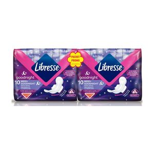 Pachet Absorbante Libresse Maxi Night 10 bucati, 1+al doilea -50% reducere