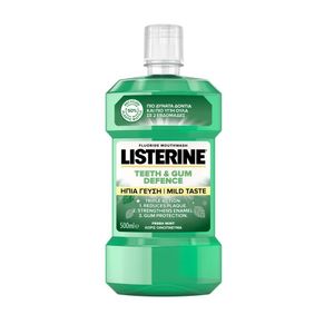 Apa de gura Listerine Teeth & Gum Defence, mentol, 500 ml