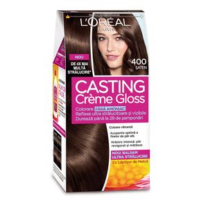 Vopsea de par fara amoniac L'Oreal Paris Casting Creme Gloss 400, 180 ml