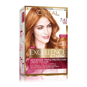 Vopsea de par permanenta L'Oreal Excellence Creme 7.43 Copper Blonde