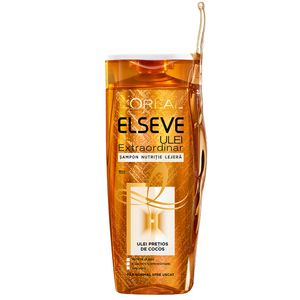 Sampon nutritie lejera L'Oreal Paris Elseve Ulei Extraordinar cu ulei de cocos pentru par normal spre uscat, 250 ml
