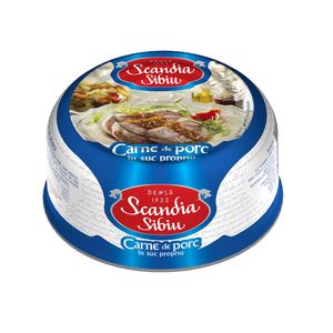 Conserva cu carne de porc Scandia Sibiu, 300g