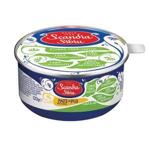 Pate integral de pui Scandia Sibiu, 120g