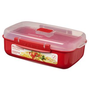 Bol rectangular cu capac Sistema Microwave pentru microunde 1.25L