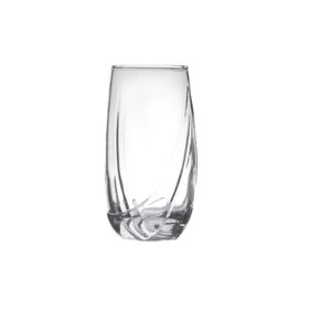 Set 6 pahare din sticla pentru apa Uniglass, 356ml