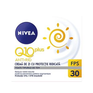 Crema de zi anti-rid Nivea Q10 plus, FPS 30, 50ml