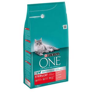 Hrana uscata pentru pisici adulte Purina One Sterilcat cu somon, 1.5 kg