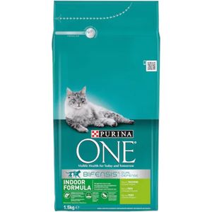 Hrana uscata pentru pisici adulte Purina One Indoor cu curcan, 1.5 kg