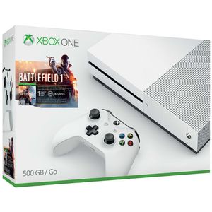 Consola Xbox One S cu HDD 500GB si joc Battlefield 1
