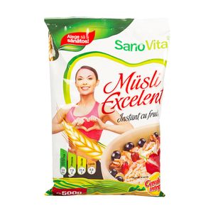 Musli excelent cu fructe Sano Vita instant 500 g