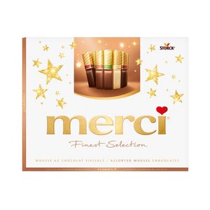 Ciocolata asortata Merci Mousse, 210g