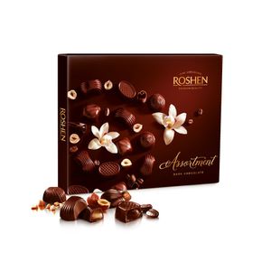 Praline de ciocolata neagra Roshen Assortment 145g