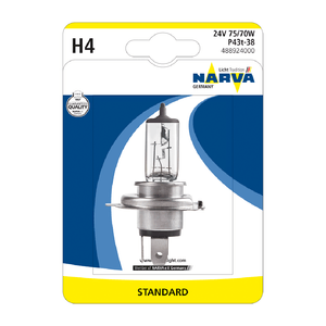 Bec far camion Narva H4 24V 70W P43T cu halogen