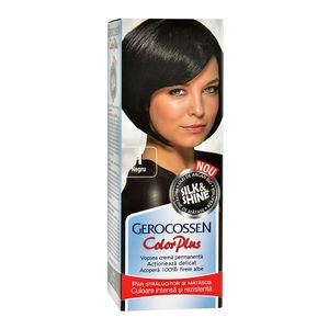 Vopsea de par Gerocossen Color Plus cu argan 1.0 Negru