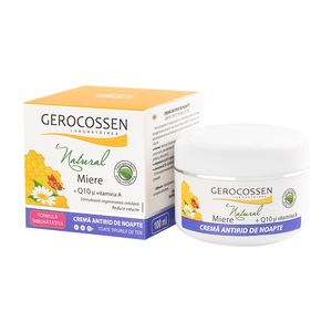 Crema antirid de noapte Gerocossen Natural cu miere, ulei de masline si coenzima Q10, 100 ml