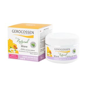 Crema antirid de zi Gerocossen Natural cu miere, ulei de masline si coenzima Q10, 100 ml