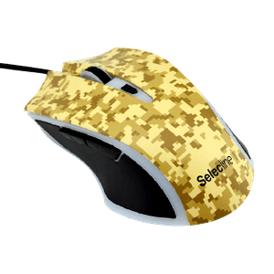 Mouse gaming Selecline Camouflage Pixalized Desert cu 6 butoane si rezolutie de 2400DPI