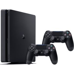 Consola Sony Playstation 4 Slim 1TB neagra cu 2 controllere