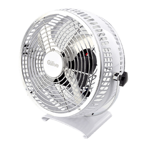 Ventilator de birou Qilive cu diametrul de 20cm, alb