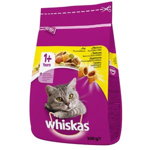 Hrana uscata pentru pisici Whiskas cu pui si legume 300g