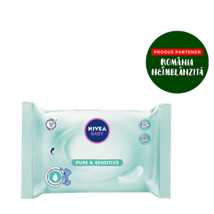 Servetele umede bebelusi Nivea Baby Pure and Sensitive, 64 bucati