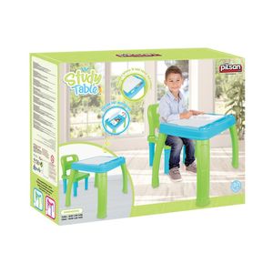 Masa + Scaun Pilsan, culoarea albastru
