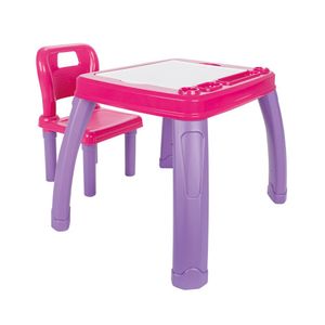 Masa + Scaun Pilsan, culoarea roz