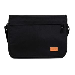 Geanta de umar cu clapa, neagra