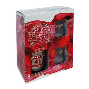 Pachet pentru cadou Whisky Chivas Regal 0.7 l + 2 pahare