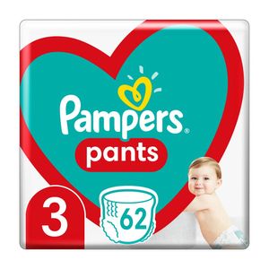 Scutece Pampers Pants Midi, marimea 3, 6 - 11 kg, 62 bucati