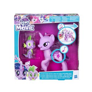 Set figurine My little pony, Twilight Sparkle si Spike canta duetul prieteniei