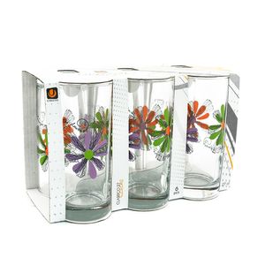 Set 6 pahare cu decor Classico 27 cl