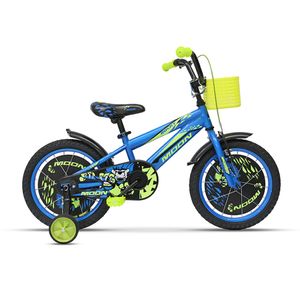 Bicicleta pentru copii Moon Rocky albastra 16� cu roti ajutatoare