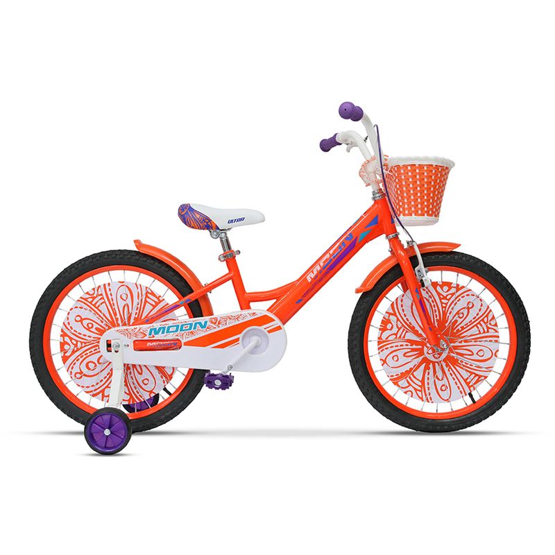 Bicicleta pentru copii Flory orange 20� cu roti detasabile | Pret avantajos - Auchan.ro