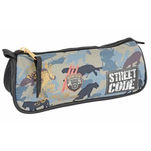 Penar �Tiger� cu un singur fermoar din polyester, 22.5 x 7.5 x 9 cm