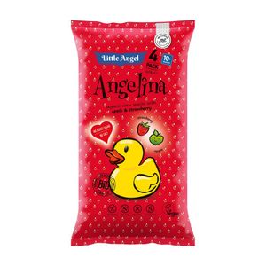 Pufuleti eco cu mar si capsuni Angelina, de la 10 luni, 4 x 15g
