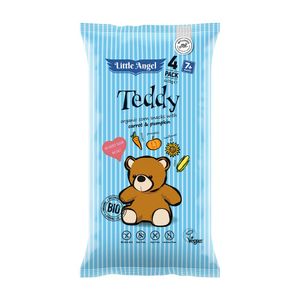 Pufuleti eco cu dovleac si morcov Teddy, de la 7 luni, 4 x 15g