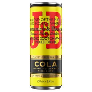 Mixed drink cola si whisky J&B Rare, alcool 6.4%, 0.25 l