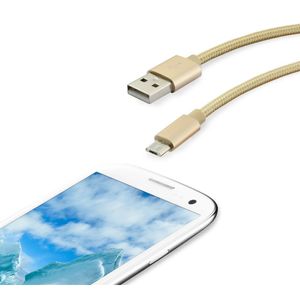 Cablu de date si incarcare panzat Qilive 885773 cu mufa microUSB si lungime de 1.2m