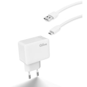Set Qilive 885746 format din incarcator retea si cablu microUSB 2A
