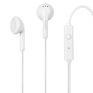 Casti handsfree in ear Qilive Q1666 albe cu telecomanda pe fir