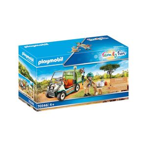 Jucarie Playmobil, veterinar cu cart medical