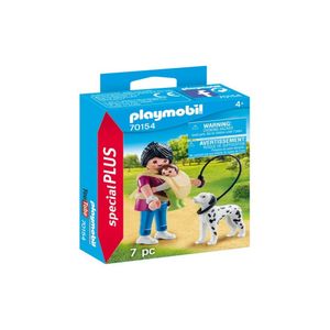 Figurina mama cu bebelus si caine, Playmobil