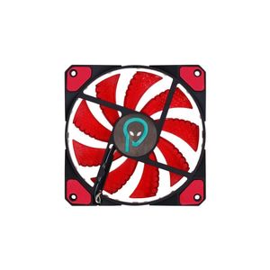 Ventilator pentru pc Spacer, 120 x 120 x 26, 53CFM, Culoarea Rosu-Negru