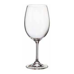 Set 6 pahare din sticla cristalina pentru vin Bohemia, 450ml