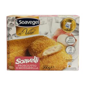 Clatite crocante cu sunca si mozzarela Soavegel, 200g