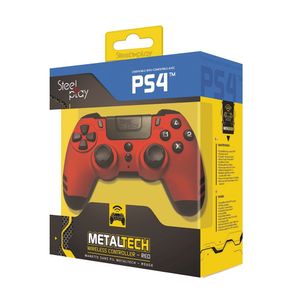 Controller Ps4 Metaltech Pixminds, Model Ruby red