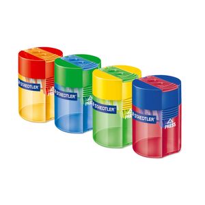 Ascutitioare Noris Staedtler cu container din plastic, 2 Gauri